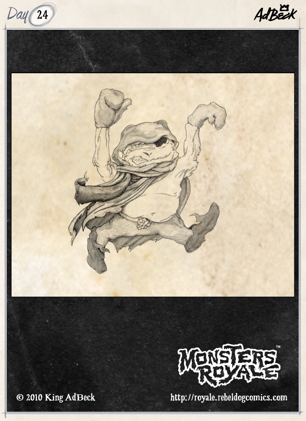 Monsters Royale Skweedj Drawing by Adam Everett Beck