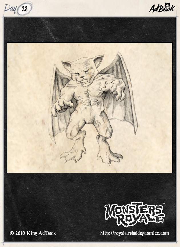 Monsters Royale Curruptus Drawing by Adam Everett Beck