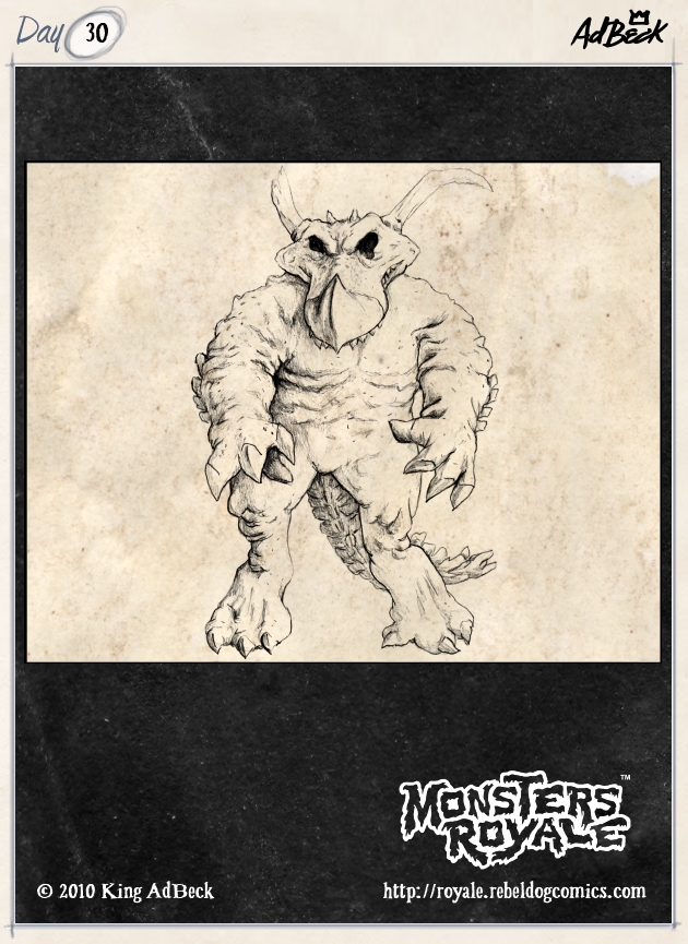Monsters Royale Dugg Skullery Drawing by Adam Everett Beck