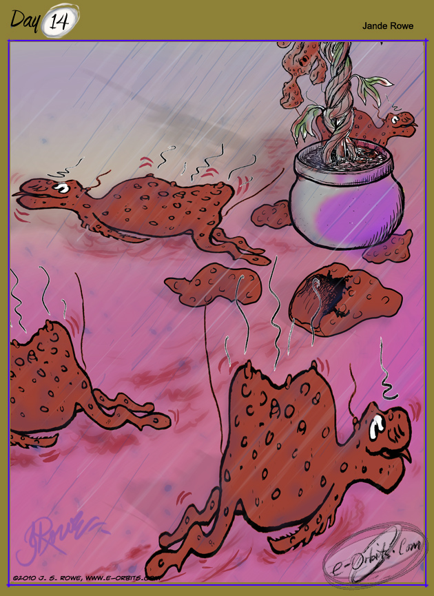 a Sqorthk in animal stage for Wheeler's Orbits, by Jande Rowe