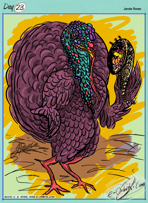#23 Gobbler, Spirit of Thanksgiving, by Jande Rowe