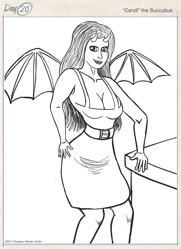 Day 20 - Candi the Succubus by George Ward